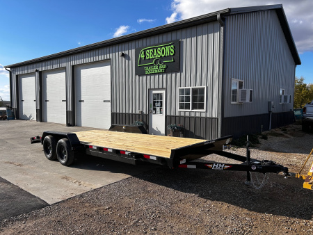 New 2026 H&H Trailers 82 X20' 7k gvwr Slide-Out ramps Car / Racing Trailer