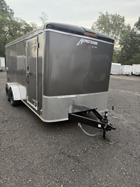 New 2026 Homesteader 7x16 Cargo Trailer - Swing Door - GRAY