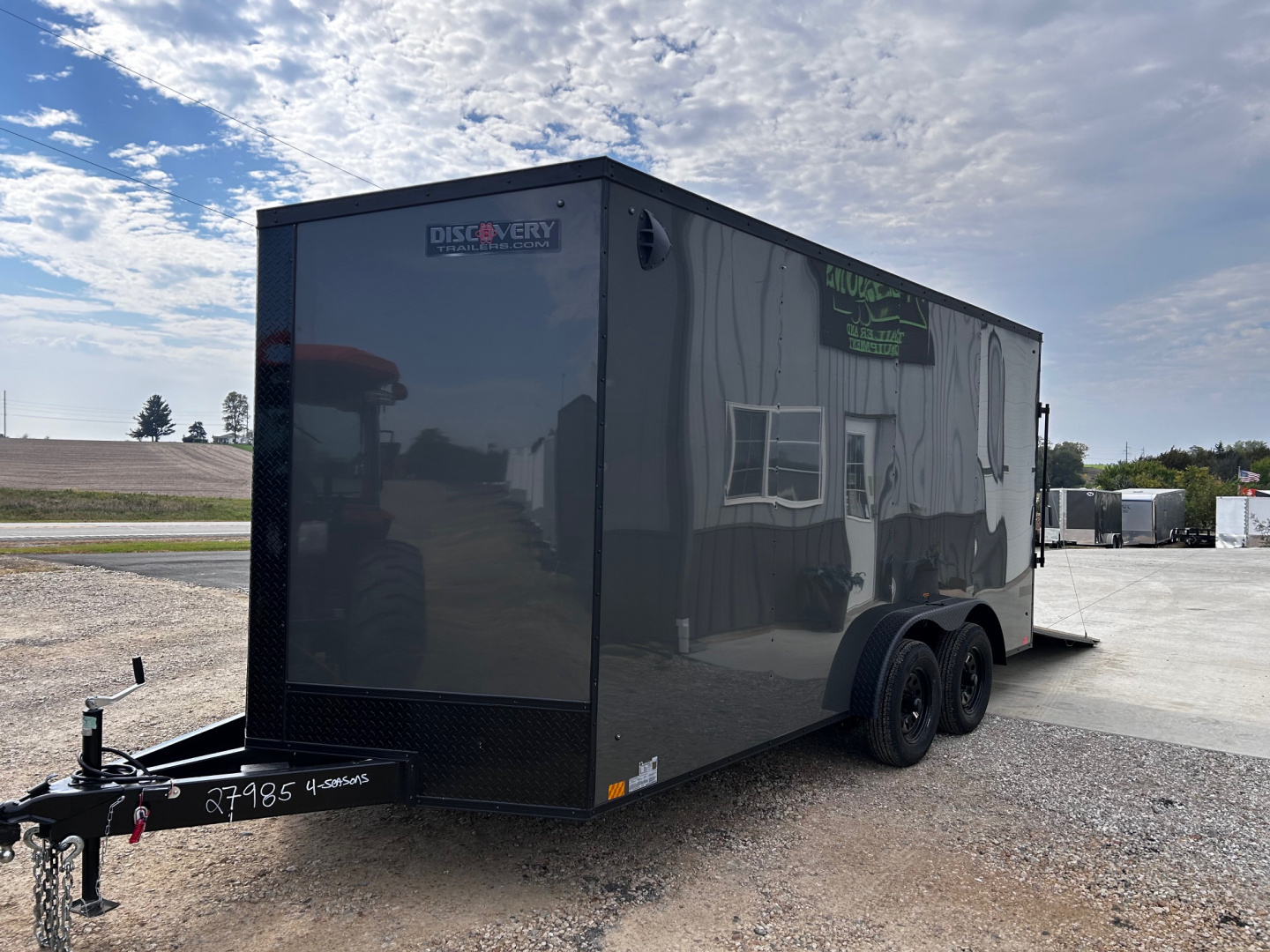 New 2026 Discovery Trailers 7.5x16 Blackout Package .080 exterior skins Cargo / Enclosed Trailer