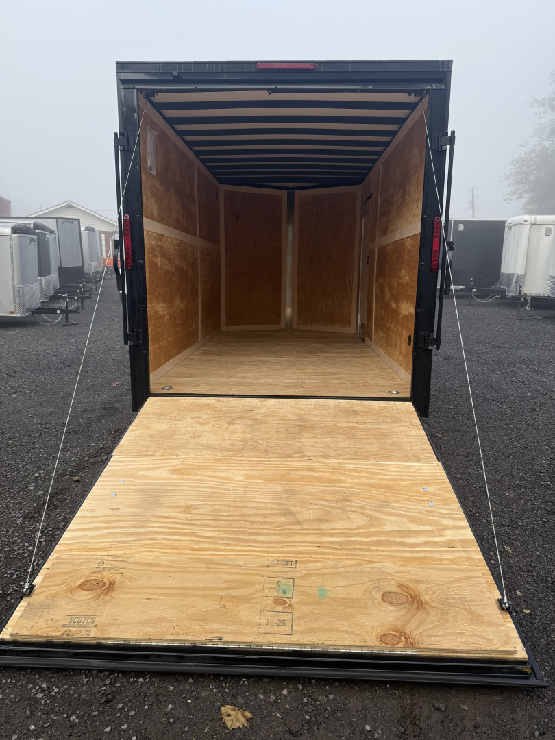 New 2026 Homesteader 7x14IT V-Nose - 7' Interior - BLACK - BLACK OUT PKG - ALUM. WHEELS