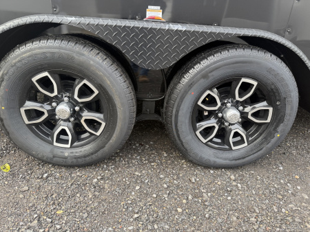 New 2026 Homesteader 7x14IT V-Nose - 7' Interior - BLACK - BLACK OUT PKG - ALUM. WHEELS