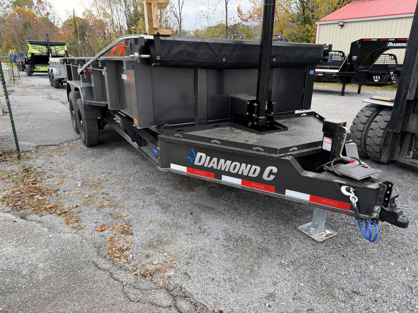 New 2026 Diamond C LPT207 TELESCOPIC DUMP TRAILER LONG ARM TARP WIRELESS REMOTE
