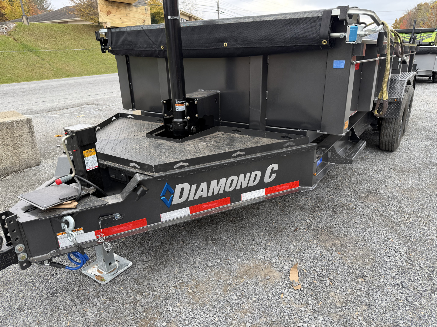 New 2026 Diamond C LPT207 TELESCOPIC DUMP TRAILER LONG ARM TARP WIRELESS REMOTE