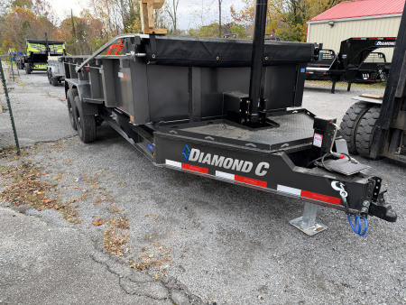 New 2026 Diamond C LPT207 TELESCOPIC DUMP TRAILER LONG ARM TARP WIRELESS REMOTE