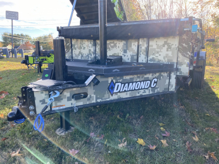 New 2026 Diamond C LPT207 TELESCOPIC DUMP TRAILER 14’ DIRTY GRAPHIX WRAP PACESETTER SPECIAL EDITION
