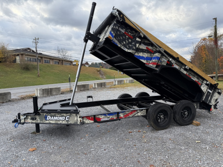 New 2026 Diamond C LPT207 TELESCOPIC DUMP TRAILER 14’ DIRTY GRAPHIX WRAP PACESETTER SPECIAL EDITION