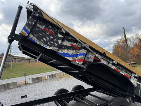 New 2026 Diamond C LPT207 TELESCOPIC DUMP TRAILER 14’ DIRTY GRAPHIX WRAP PACESETTER SPECIAL EDITION