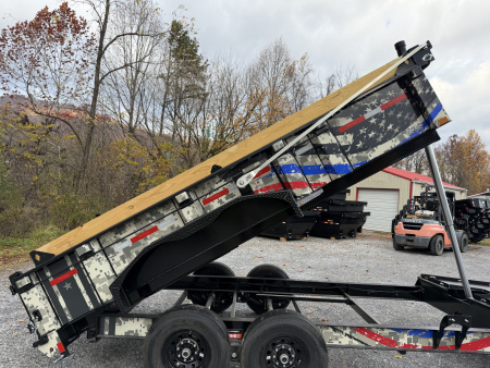 New 2026 Diamond C LPT207 TELESCOPIC DUMP TRAILER 14’ DIRTY GRAPHIX WRAP PACESETTER SPECIAL EDITION