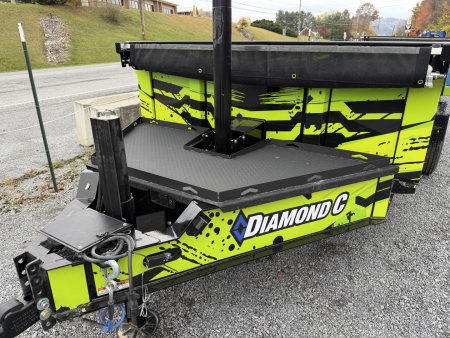 New 2026 Diamond C LPT207 TELESCOPIC DUMP TRAILER 14’ PACESETTER SPECIAL 40 YEAR DIRTY GRAPHIX WRAP