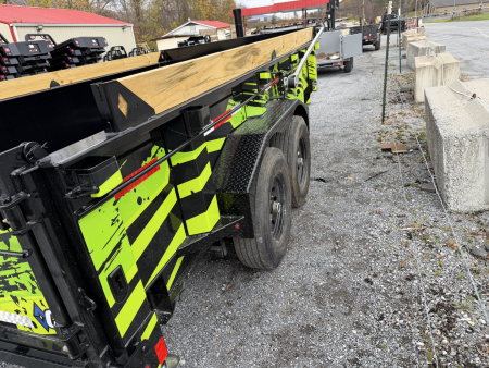 New 2026 Diamond C LPT207 TELESCOPIC DUMP TRAILER 14’ PACESETTER SPECIAL 40 YEAR DIRTY GRAPHIX WRAP