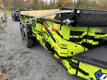 New 2026 Diamond C LPT207 TELESCOPIC DUMP TRAILER 14’ PACESETTER SPECIAL 40 YEAR DIRTY GRAPHIX WRAP