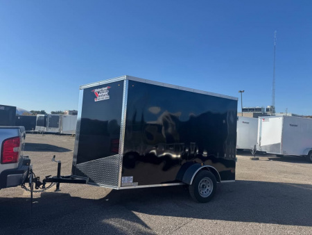 New NEW 2026 6X10 + V-NOSE ENCLOSED TRAILER WITH RAMP