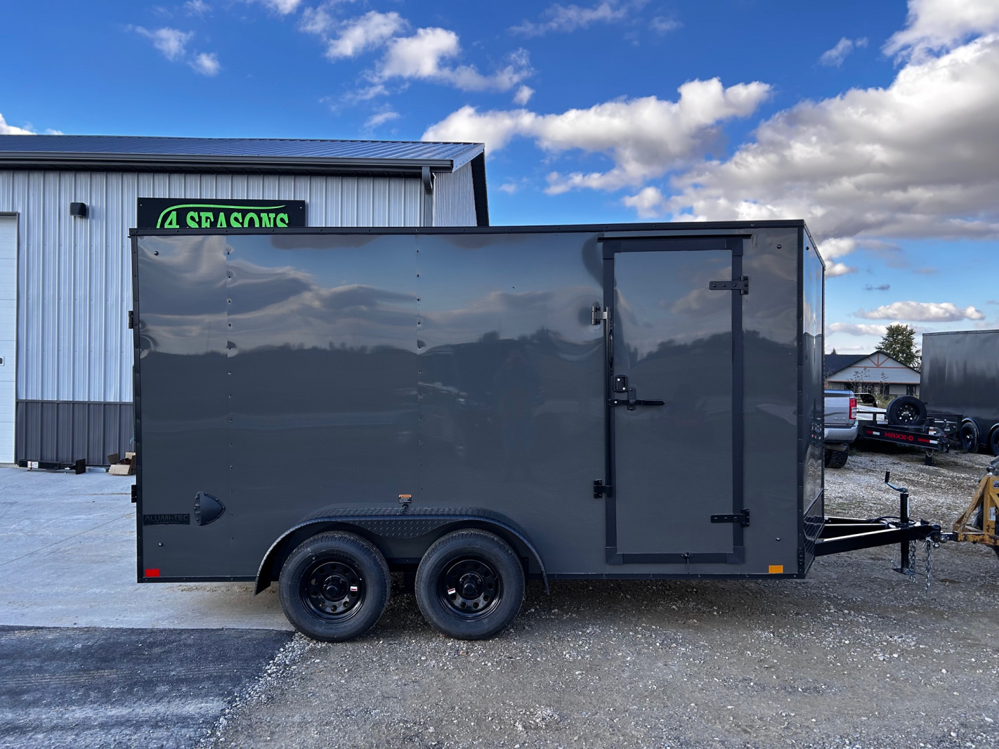 New 2026 Discovery Trailers 7X14 Blackout pack 7' interior ramp door Cargo / Enclosed Trailer