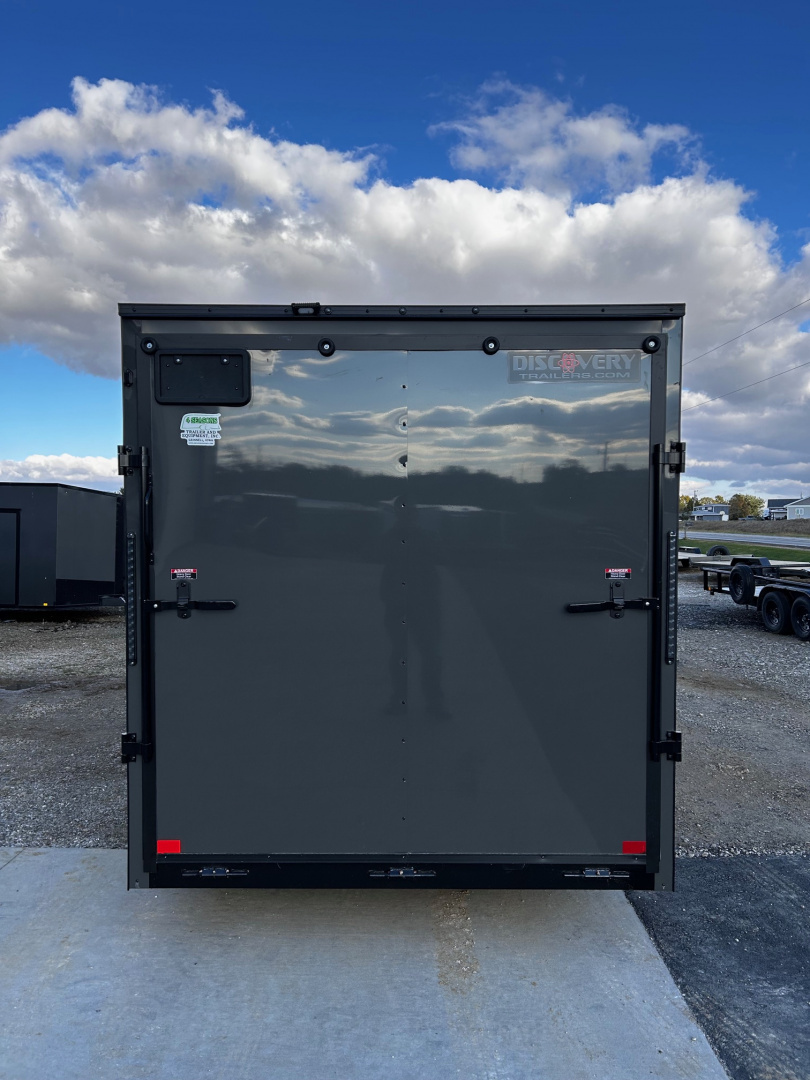 New 2026 Discovery Trailers 7X14 Blackout pack 7' interior ramp door Cargo / Enclosed Trailer