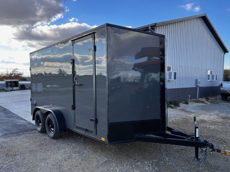 New 2026 Discovery Trailers 7X14 Blackout pack 7' interior ramp door Cargo / Enclosed Trailer