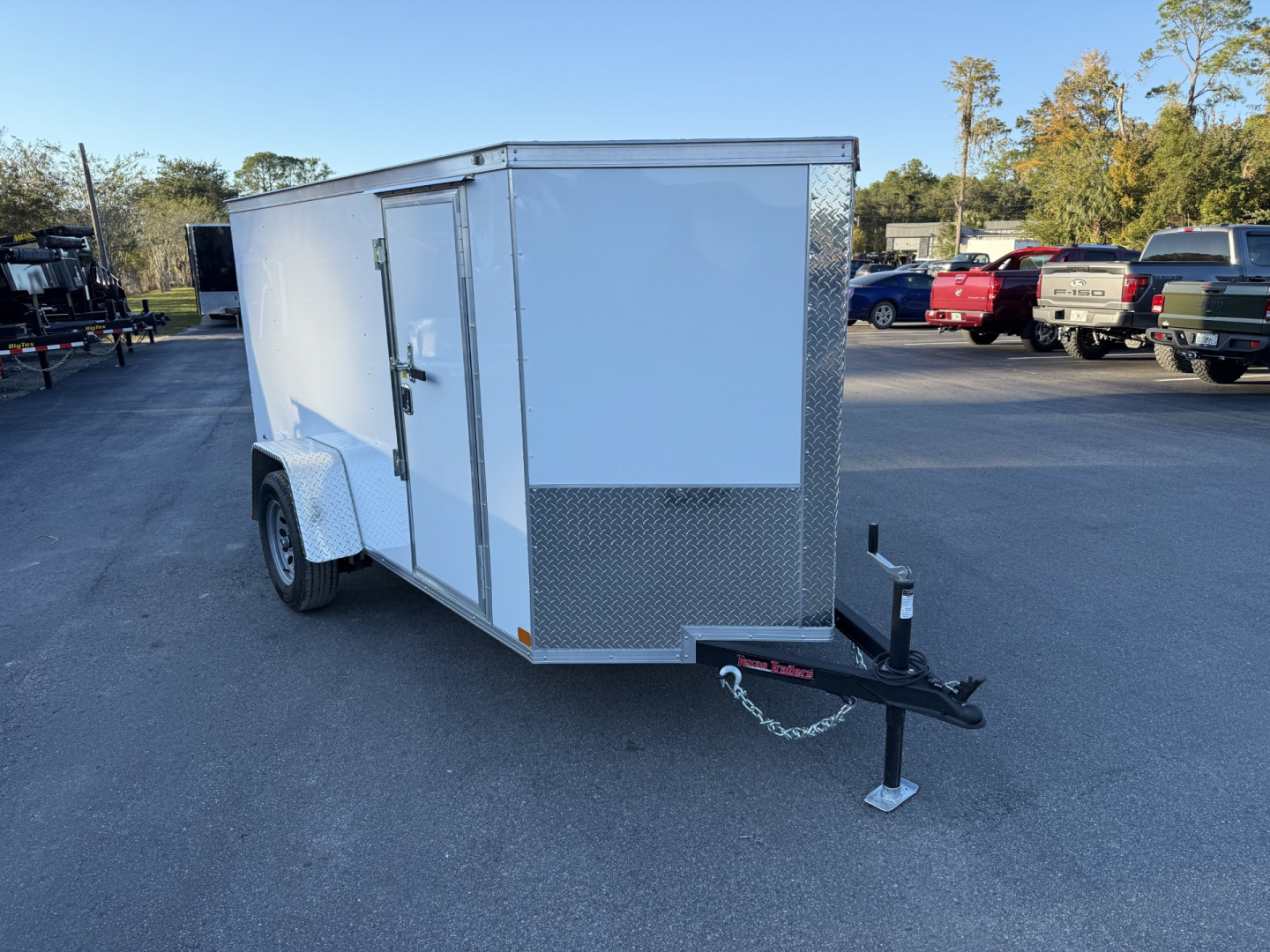 New TX5X10SA TEXAS TRAILERS 5' X 10' CARGO / ENCLOSED TRAILER W/REAR RAMP DOOR & SIDE DOOR