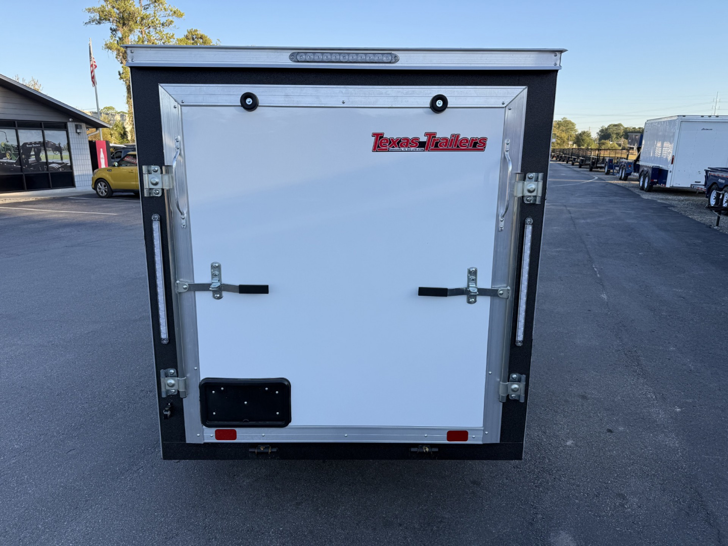 New TX5X10SA TEXAS TRAILERS 5' X 10' CARGO / ENCLOSED TRAILER W/REAR RAMP DOOR & SIDE DOOR