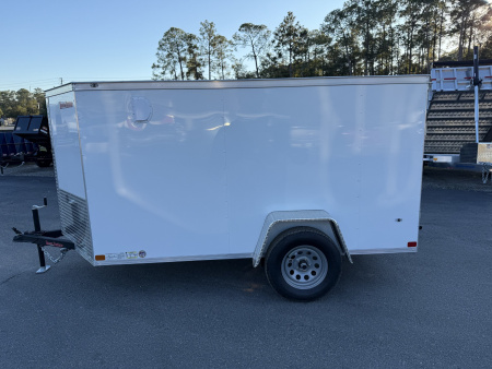 New TX5X10SA TEXAS TRAILERS 5' X 10' CARGO / ENCLOSED TRAILER W/REAR RAMP DOOR & SIDE DOOR