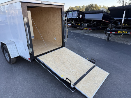 New TX5X10SA TEXAS TRAILERS 5' X 10' CARGO / ENCLOSED TRAILER W/REAR RAMP DOOR & SIDE DOOR