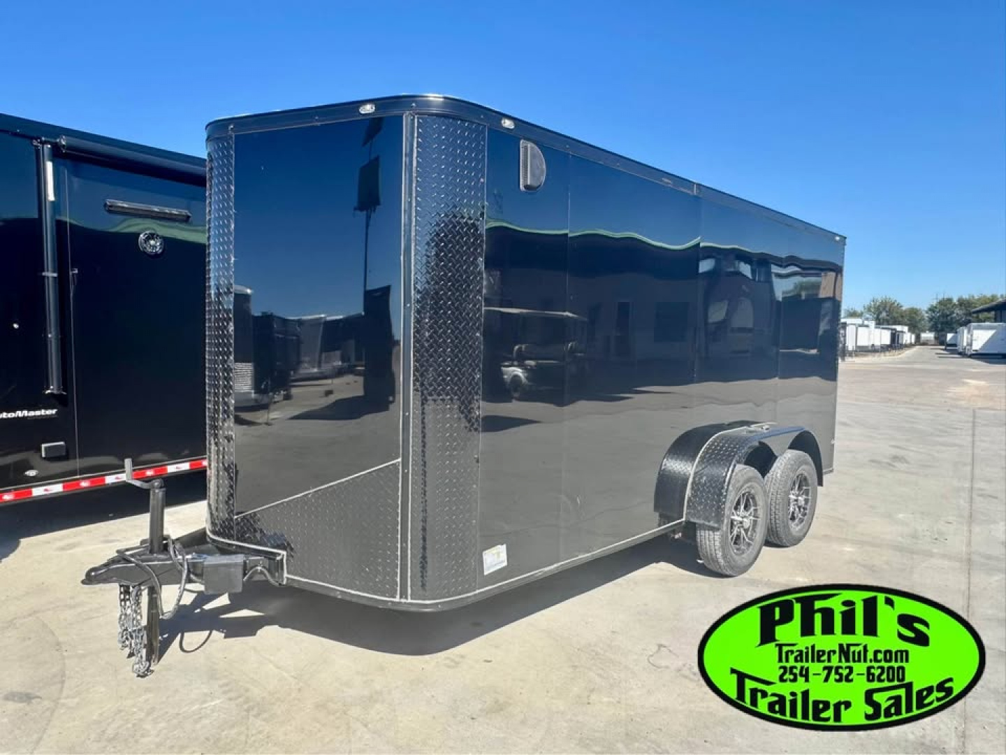 New 2025 7X14 Cargo / Enclosed Trailer ALUMINUM WHEELS & SCREWLESS .080 EXTERIOR