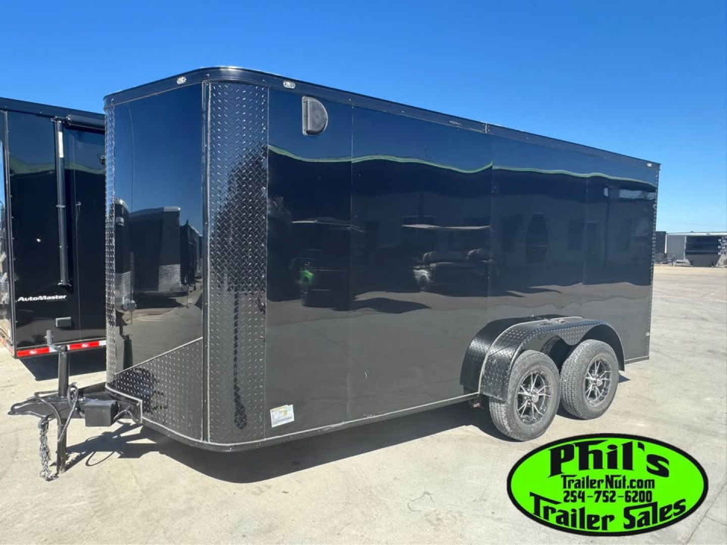 New 2025 7X14 Cargo / Enclosed Trailer ALUMINUM WHEELS & SCREWLESS .080 EXTERIOR