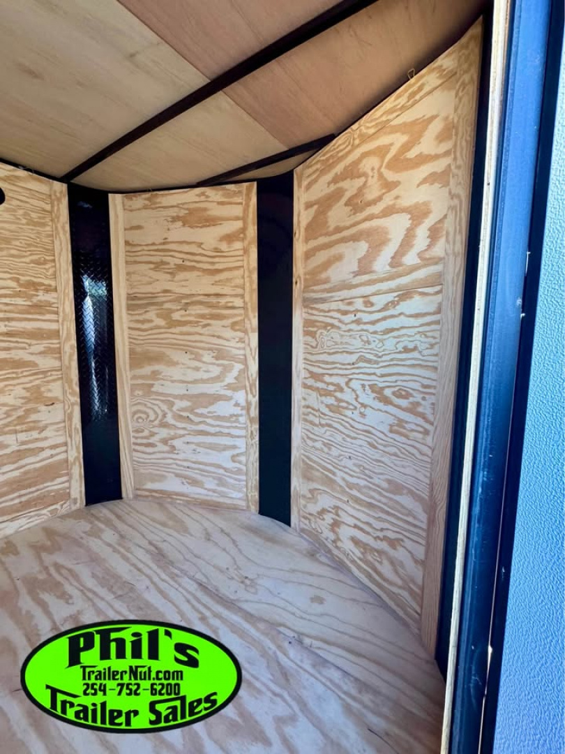 New 2025 7X14 Cargo / Enclosed Trailer ALUMINUM WHEELS & SCREWLESS .080 EXTERIOR