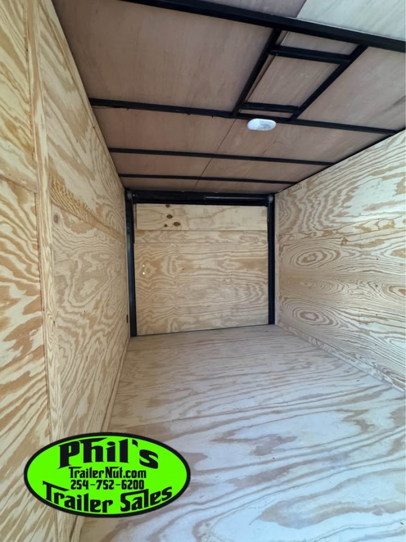 New 2025 7X14 Cargo / Enclosed Trailer ALUMINUM WHEELS & SCREWLESS .080 EXTERIOR