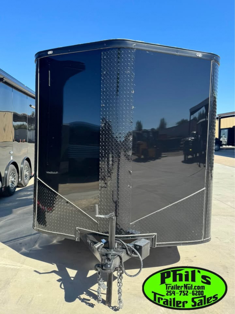 New 2025 7X14 Cargo / Enclosed Trailer ALUMINUM WHEELS & SCREWLESS .080 EXTERIOR