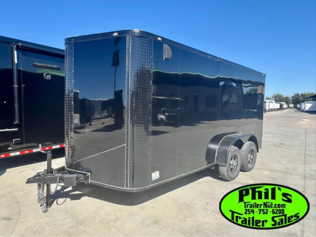 New 2025 7X14 Cargo / Enclosed Trailer ALUMINUM WHEELS & SCREWLESS .080 EXTERIOR