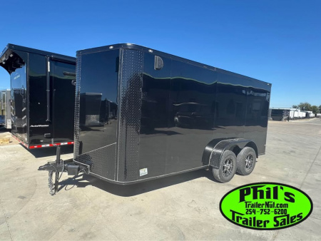 New 2025 7X14 Cargo / Enclosed Trailer ALUMINUM WHEELS & SCREWLESS .080 EXTERIOR