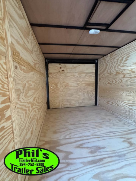 New 2025 7X14 Cargo / Enclosed Trailer ALUMINUM WHEELS & SCREWLESS .080 EXTERIOR