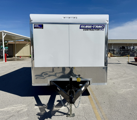New 2026 Sure-Trac 8.5x18 Contractor Pro 14K Double Rear Door Cargo / Enclosed Trailer