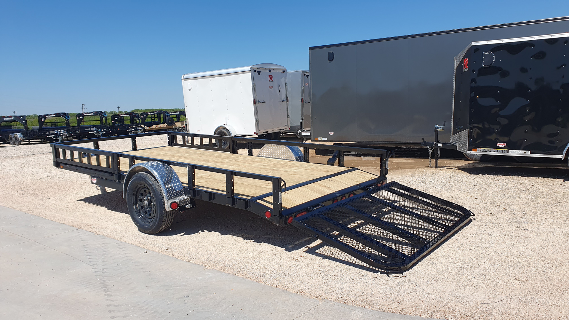 New 2026 PJ 77"x14' Single Axle Utility Trailer - U7