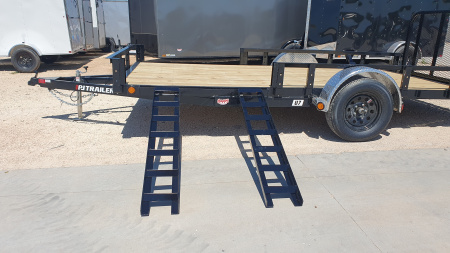 New 2026 PJ 77"x14' Single Axle Utility Trailer - U7
