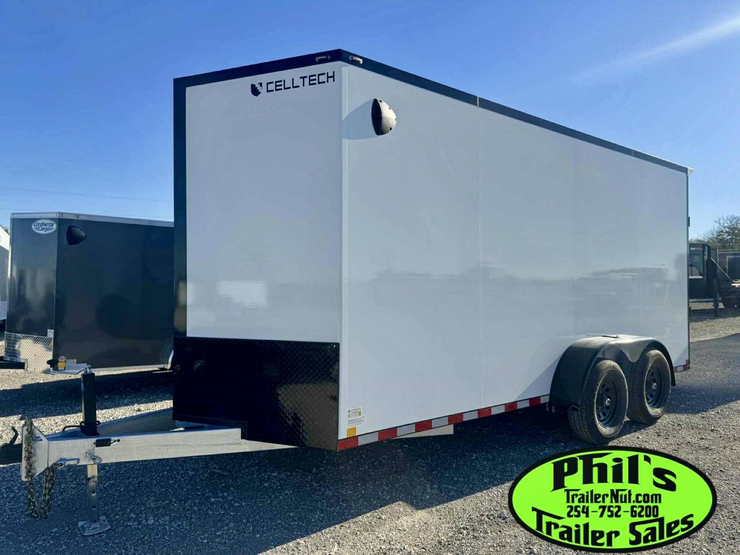 New 7X16 CellTech Ramp Enclosed Cargo Trailer 10 YR WARRANTY COMMERCIAL GRADE