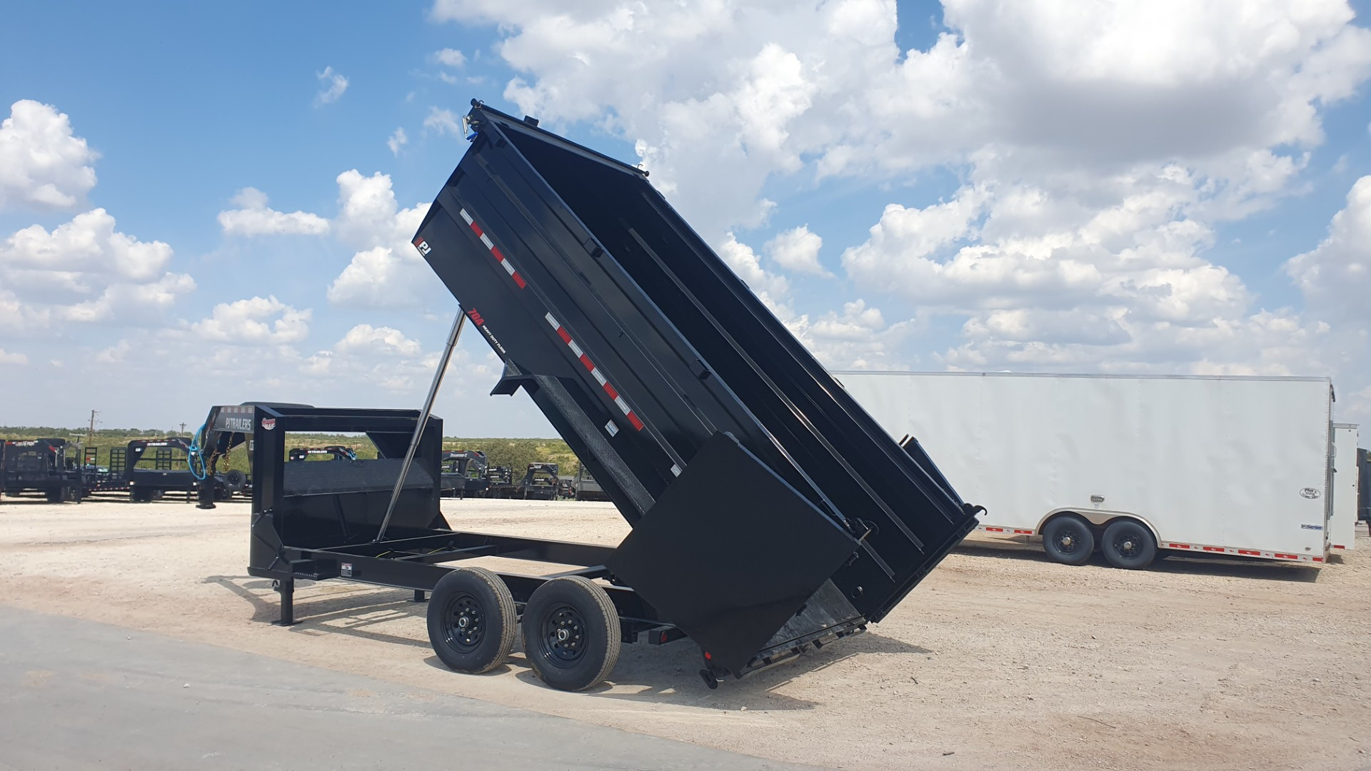 New 2026 PJ 83"x14' GN Tandem Axle Low Pro Telescopic Dump w/ 48" Sides – DT