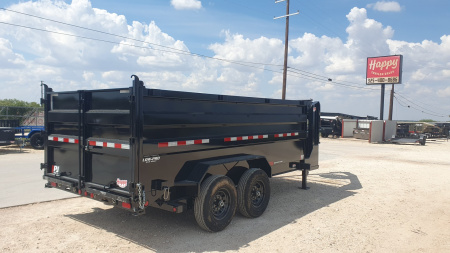 New 2026 PJ 83"x14' GN Tandem Axle Low Pro Telescopic Dump w/ 48" Sides – DT