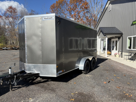 New 2025 Haulmark 7x14 7K 6'6  Interior Height Passport Deluxe Cargo / Enclosed Trailer with Rear Ramp Door