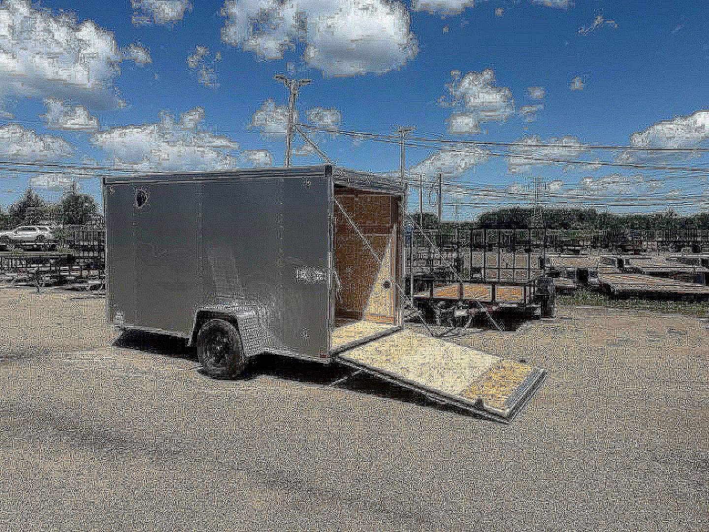 New 2026 6 x 12 Stealth Enclosed Trailer with Ramp