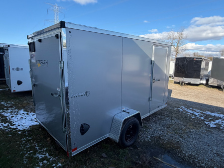 New 2026 6 x 12 Enclosed Trailer with 6ft 6in interior Ramp with UPGRADES