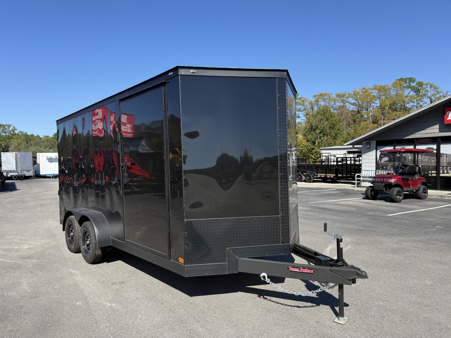 New TX7X16TA2 TEXAS TRAILERS 7' X 16' CARGO / ENCLOSED TRAILER W/ 7' INTERIOR HEIGHT, RAMP DOOR & SIDE DOOR