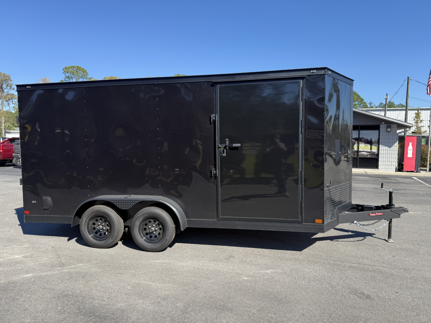 New TX7X16TA2 TEXAS TRAILERS 7' X 16' CARGO / ENCLOSED TRAILER W/ 7' INTERIOR HEIGHT, RAMP DOOR & SIDE DOOR