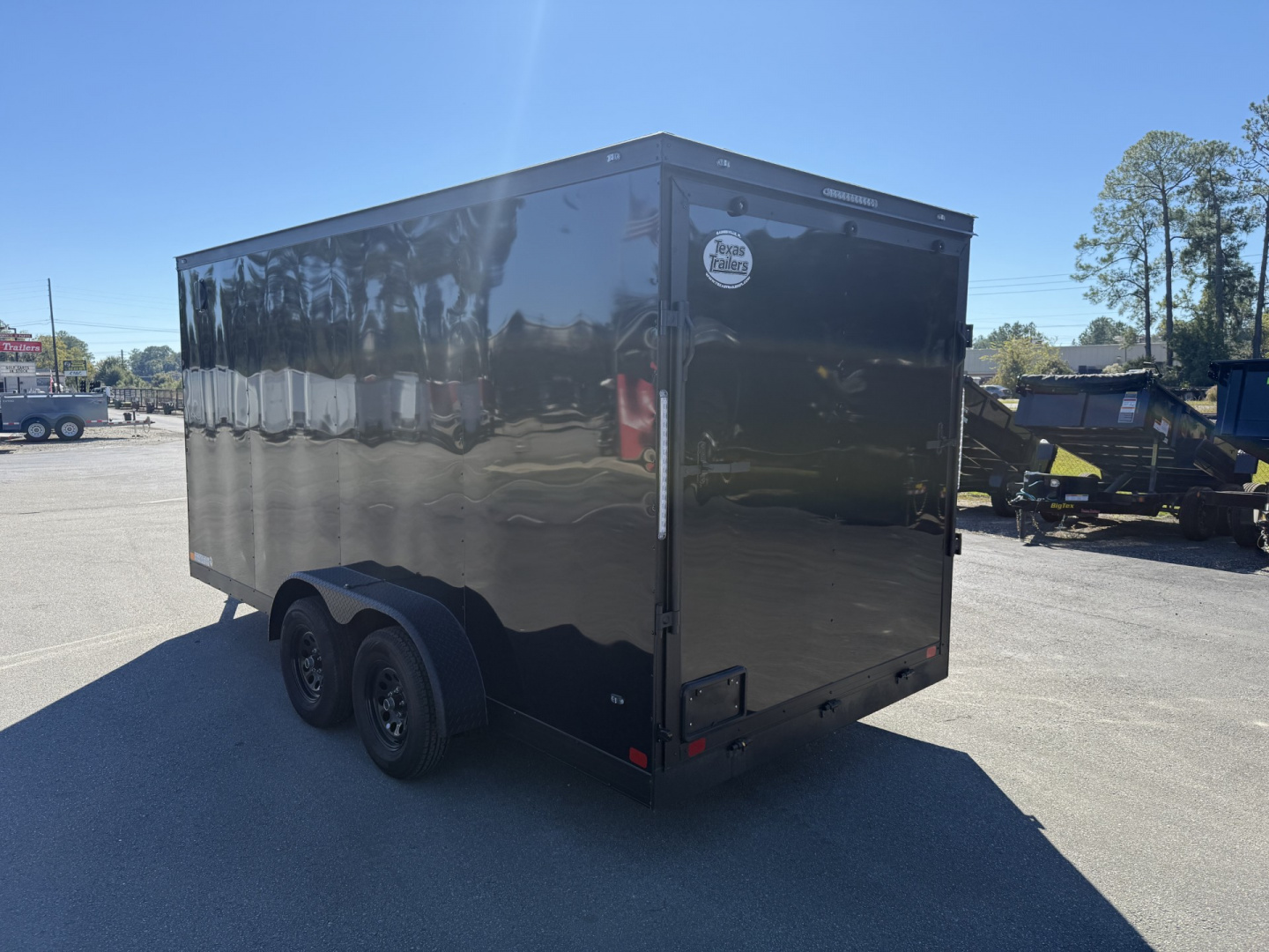 New TX7X16TA2 TEXAS TRAILERS 7' X 16' CARGO / ENCLOSED TRAILER W/ 7' INTERIOR HEIGHT, RAMP DOOR & SIDE DOOR