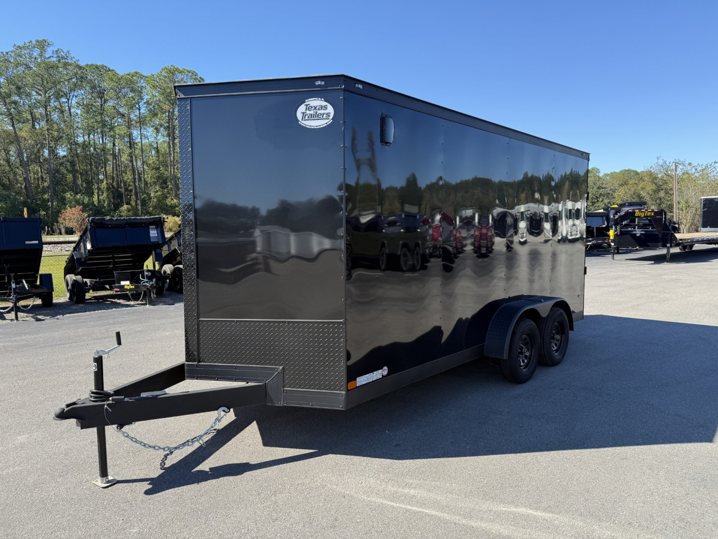 New TX7X16TA2 TEXAS TRAILERS 7' X 16' CARGO / ENCLOSED TRAILER W/ 7' INTERIOR HEIGHT, RAMP DOOR & SIDE DOOR