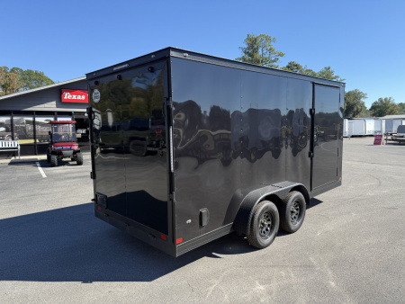 New TX7X16TA2 TEXAS TRAILERS 7' X 16' CARGO / ENCLOSED TRAILER W/ 7' INTERIOR HEIGHT, RAMP DOOR & SIDE DOOR