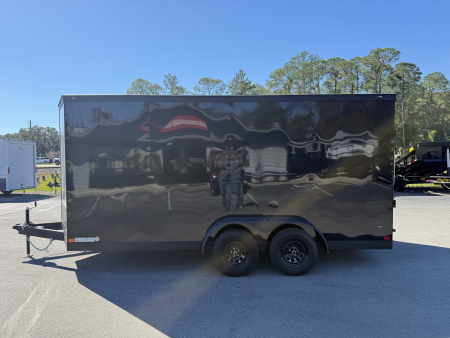 New TX7X16TA2 TEXAS TRAILERS 7' X 16' CARGO / ENCLOSED TRAILER W/ 7' INTERIOR HEIGHT, RAMP DOOR & SIDE DOOR