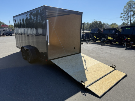 New TX7X16TA2 TEXAS TRAILERS 7' X 16' CARGO / ENCLOSED TRAILER W/ 7' INTERIOR HEIGHT, RAMP DOOR & SIDE DOOR