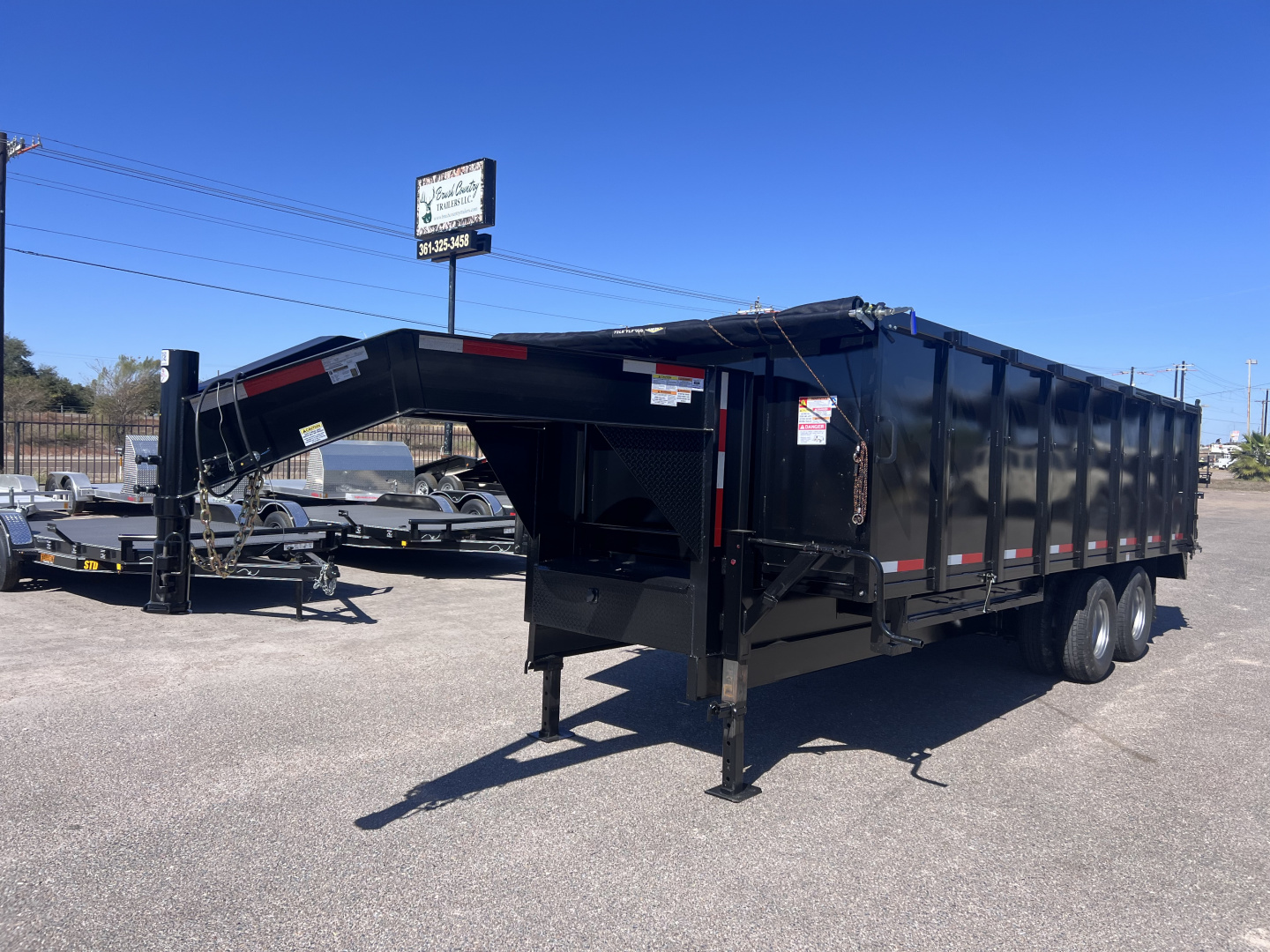 New 2026 Texas Pride Trailers 8x20ft Heavy Duty 26k Gooseneck Dump Trailer