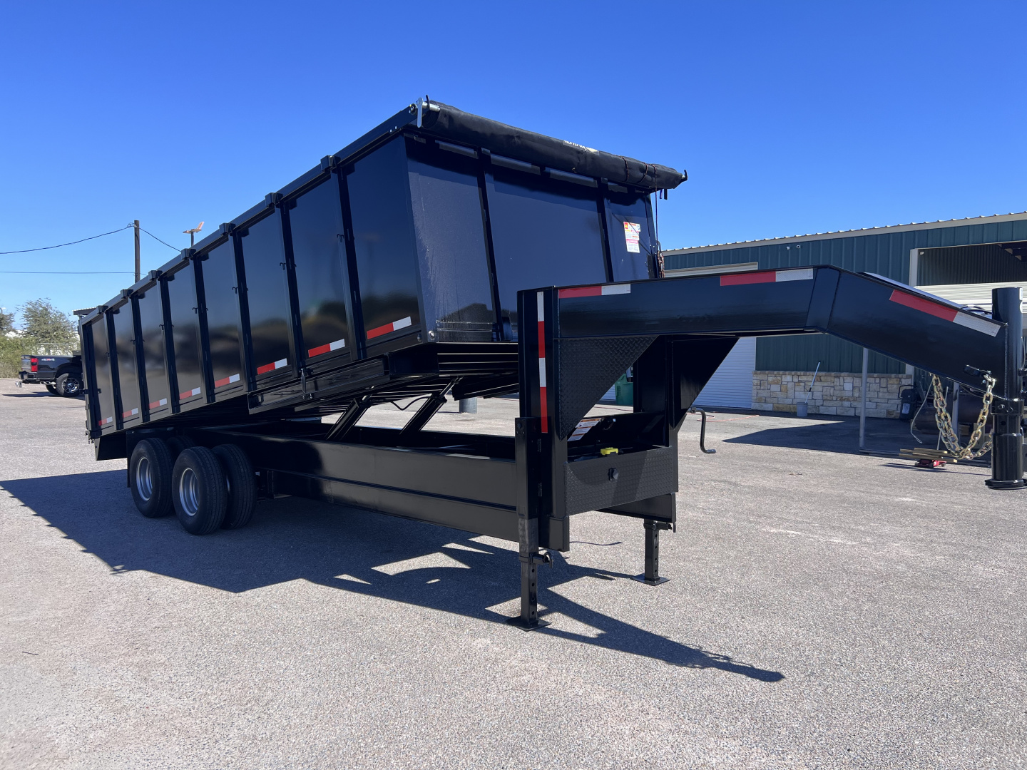 New 2026 Texas Pride Trailers 8x20ft Heavy Duty 26k Gooseneck Dump Trailer