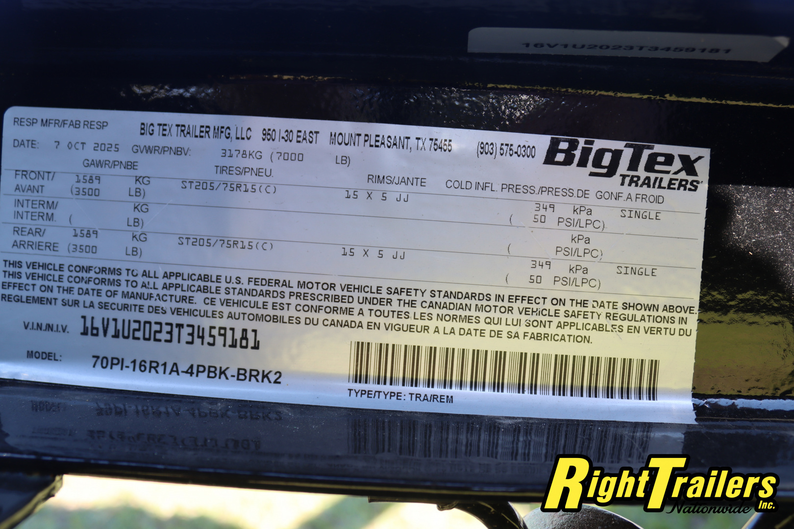 New 2026 7X16 BIG TEX Utility Trailer